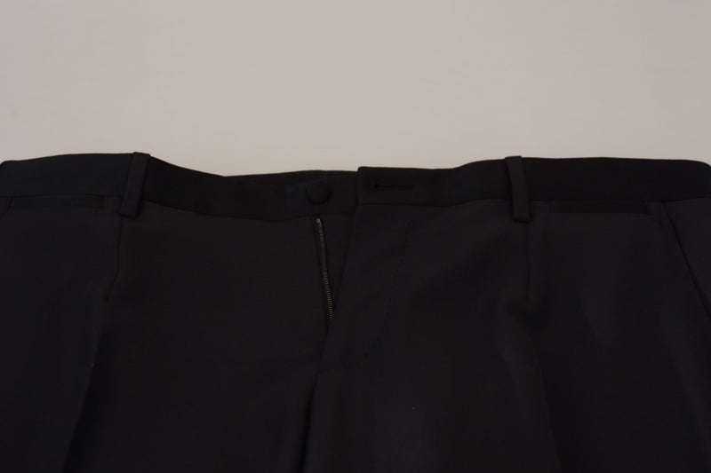 Pantalon habillé noir en laine pour homme de Dolce &amp; Gabbana