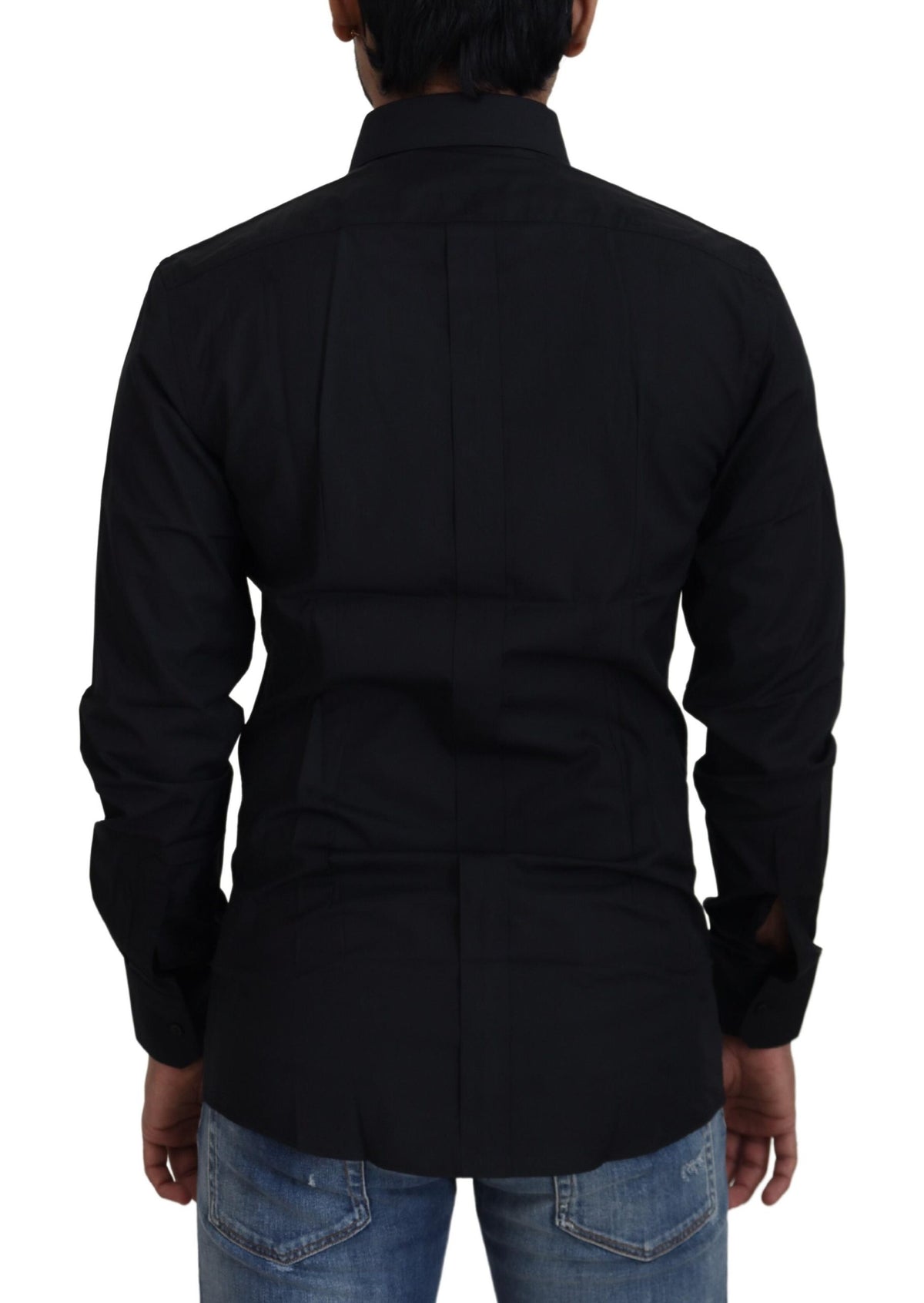 Chemise habillée GOLD, coupe slim, en coton noir Dolce &amp; Gabbana