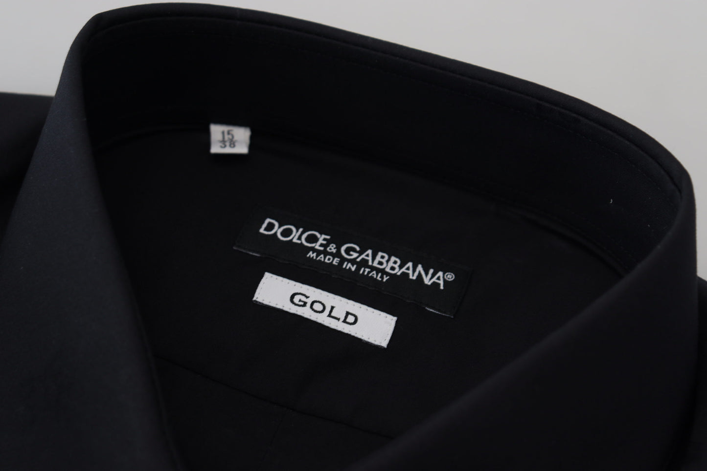 Chemise habillée GOLD, coupe slim, en coton noir Dolce &amp; Gabbana