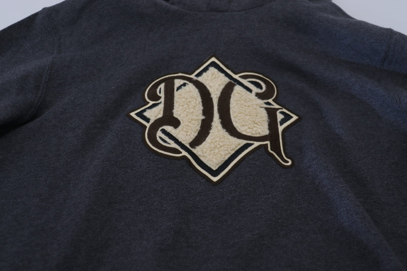 Dolce &amp; Gabbana grijze katoenen hoodie met logo