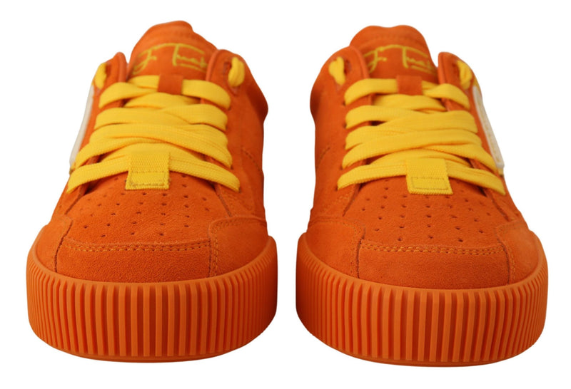 Dolce & Gabbana P.J. Tucker Orange Lace Up Sneakers