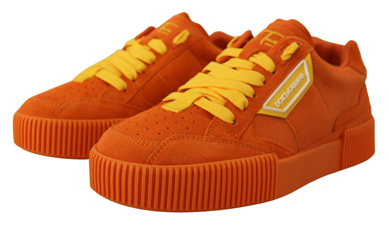 Dolce & Gabbana P.J. Tucker Orange Lace Up Sneakers