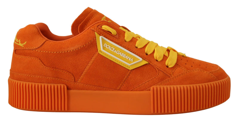 Dolce & Gabbana P.J. Tucker Orange Lace Up Sneakers