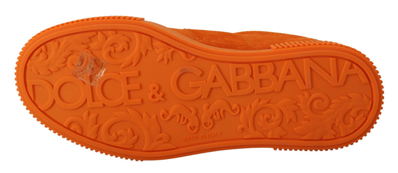 Dolce & Gabbana P.J. Tucker Orange Lace Up Sneakers