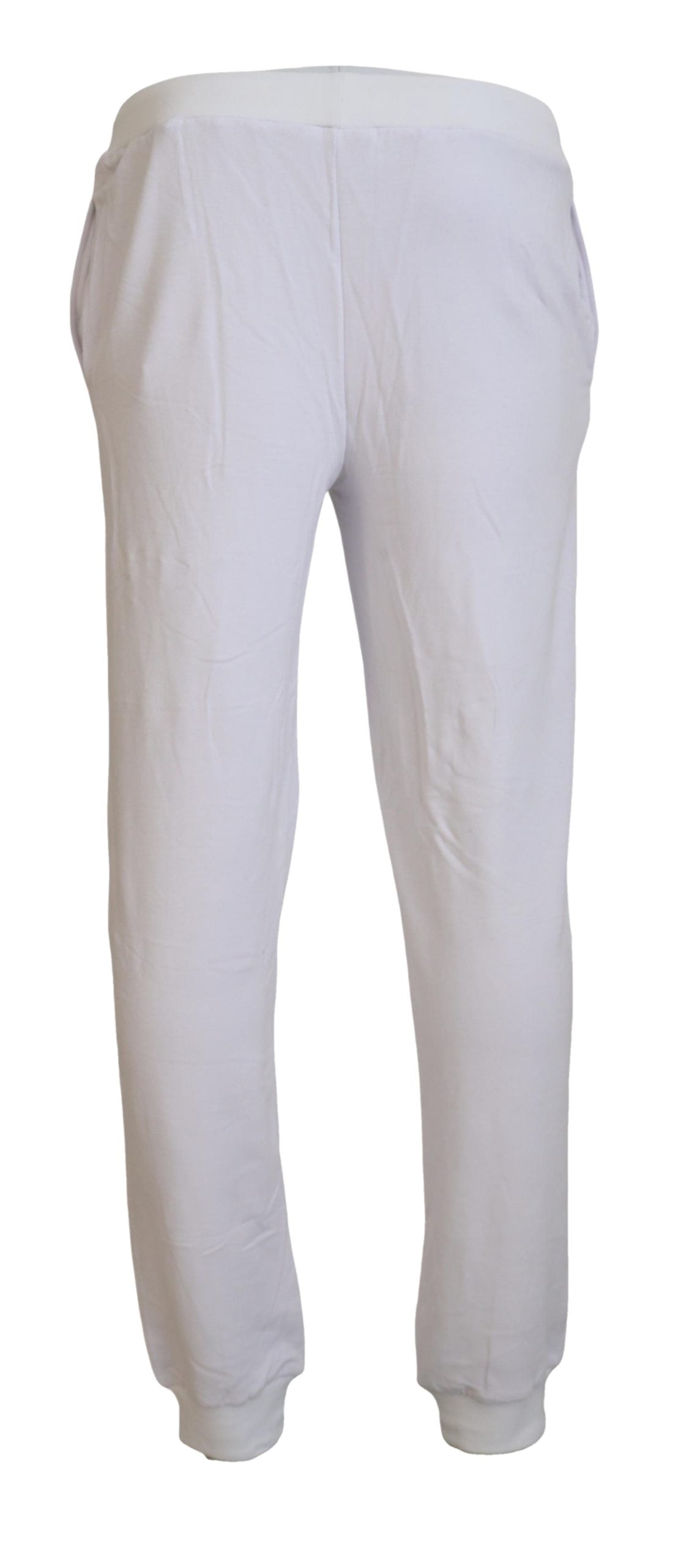 Pantalon de jogging homme en coton blanc avec logo John Galliano