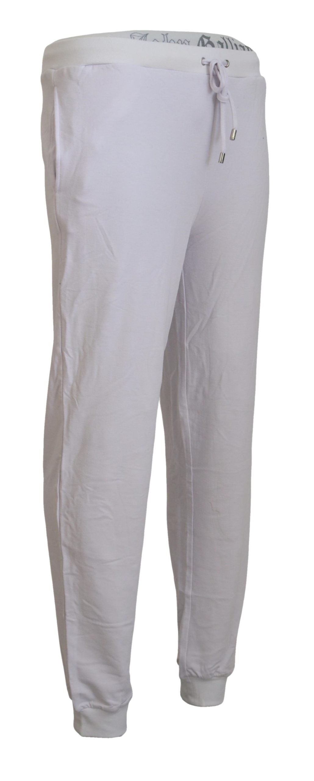 Pantalon de jogging homme en coton blanc avec logo John Galliano