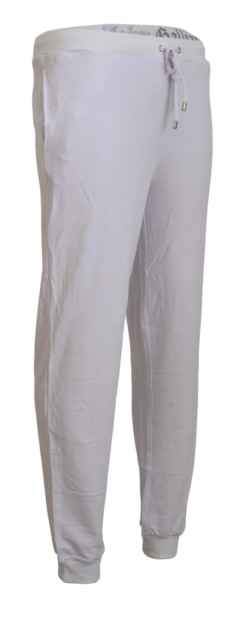 Pantalon de jogging homme en coton blanc avec logo John Galliano