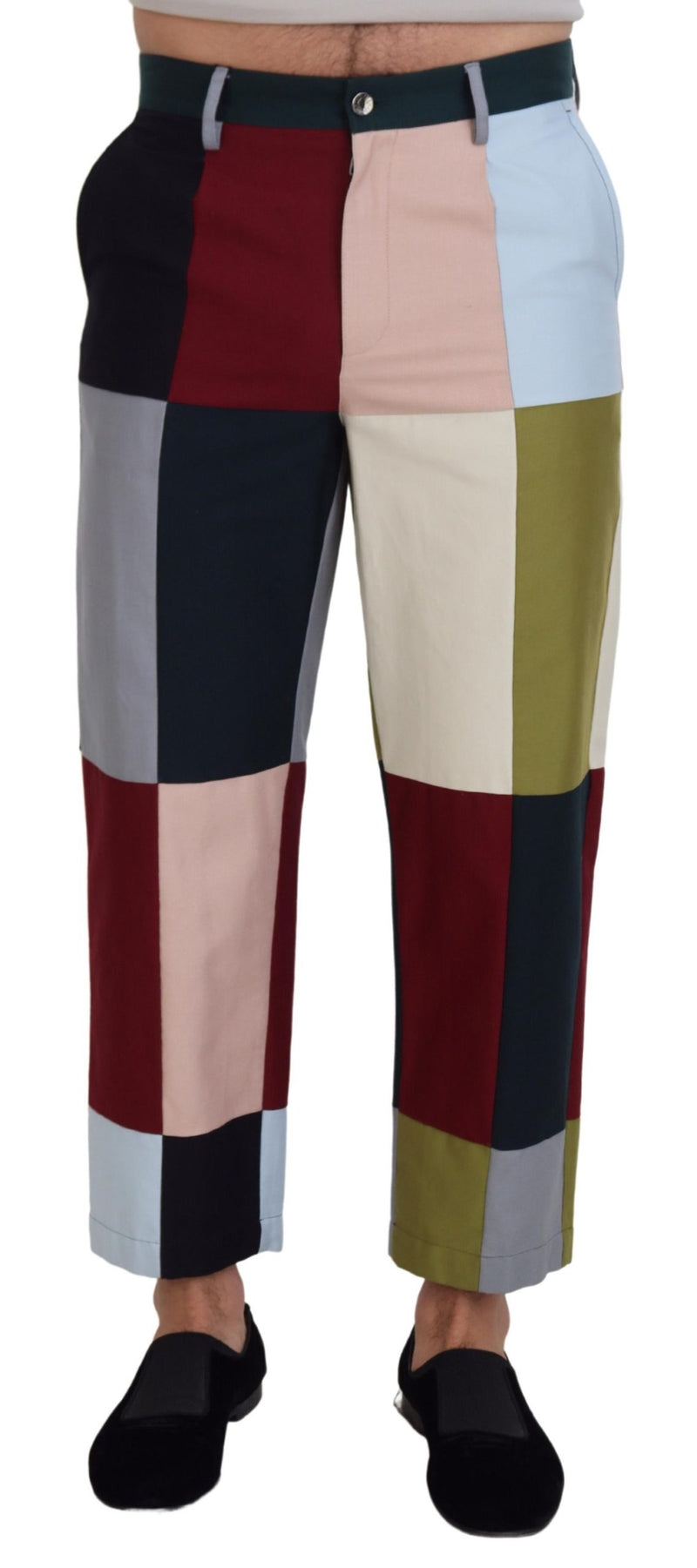 Pantalon en patchwork multicolore en coton de Dolce &amp; Gabbana