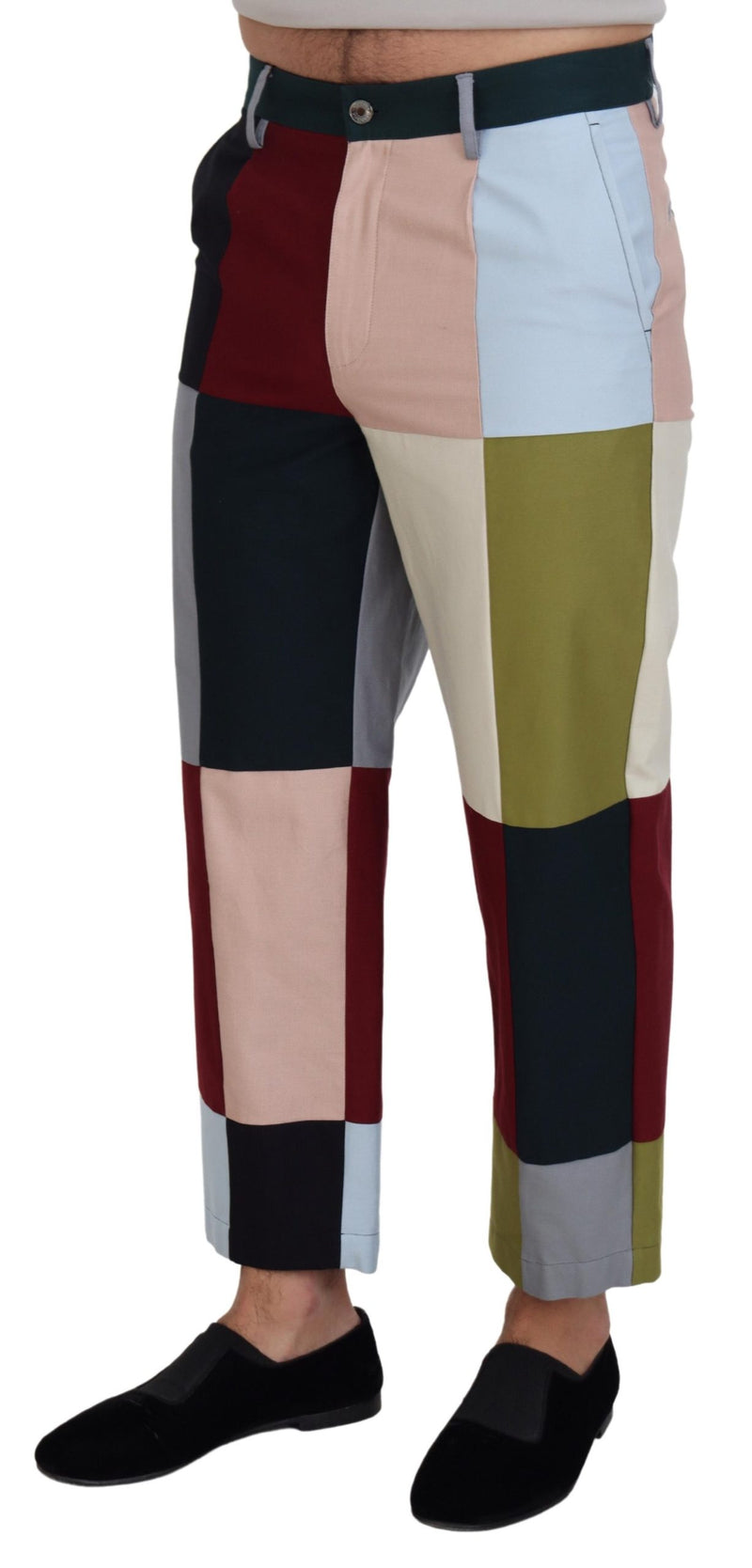 Pantalon en patchwork multicolore en coton de Dolce &amp; Gabbana