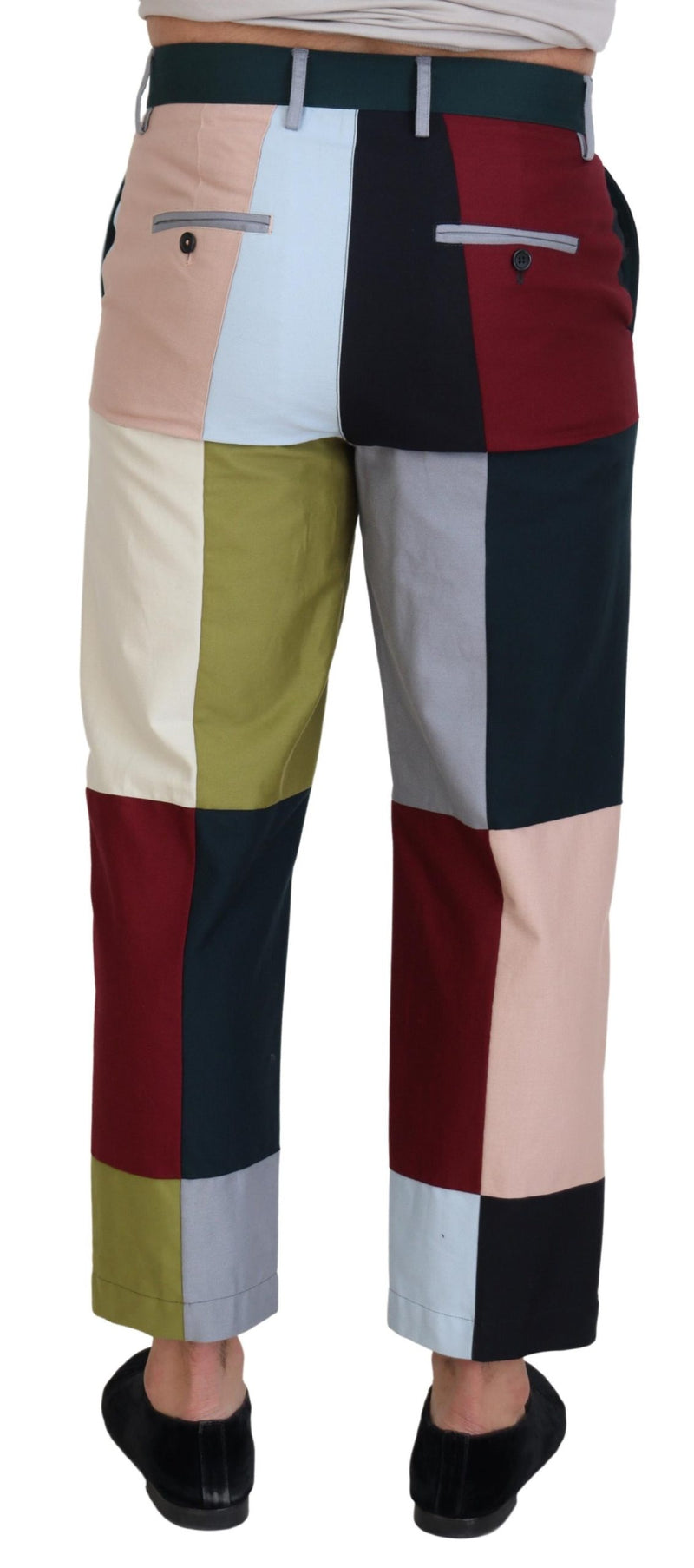 Pantalon en patchwork multicolore en coton de Dolce &amp; Gabbana