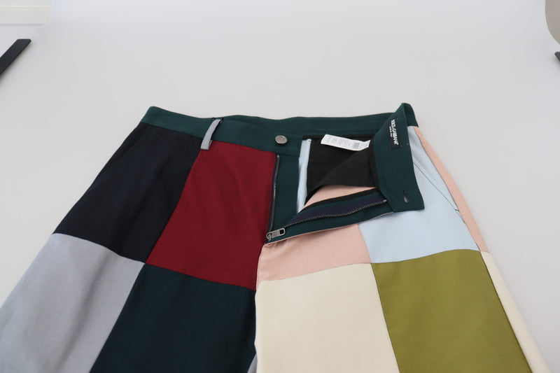 Pantalon en patchwork multicolore en coton de Dolce &amp; Gabbana