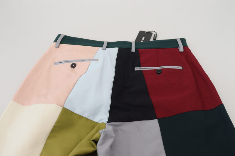 Pantalon en patchwork multicolore en coton de Dolce &amp; Gabbana