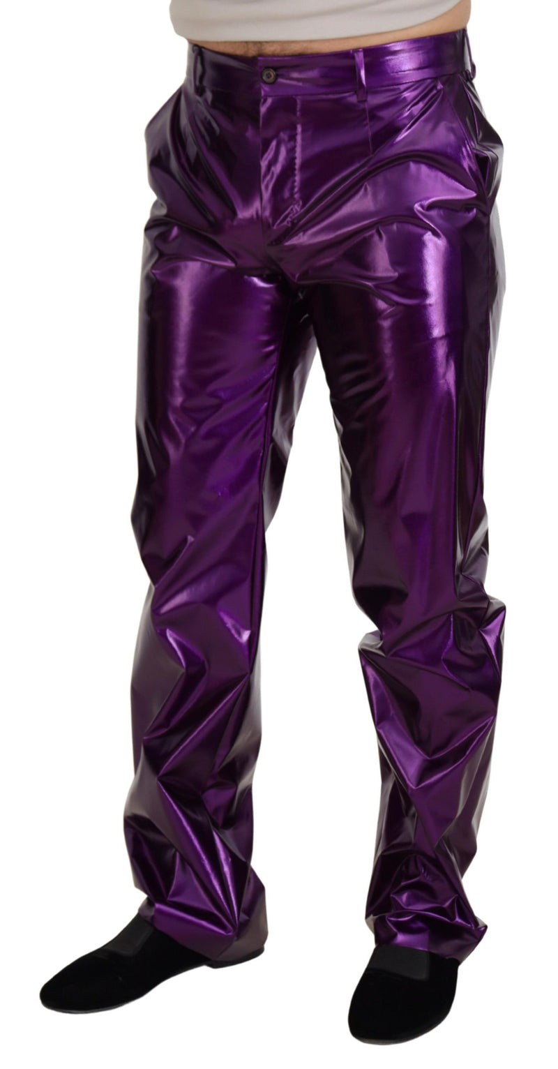 Pantalon décontracté pour homme violet scintillant Dolce &amp; Gabbana