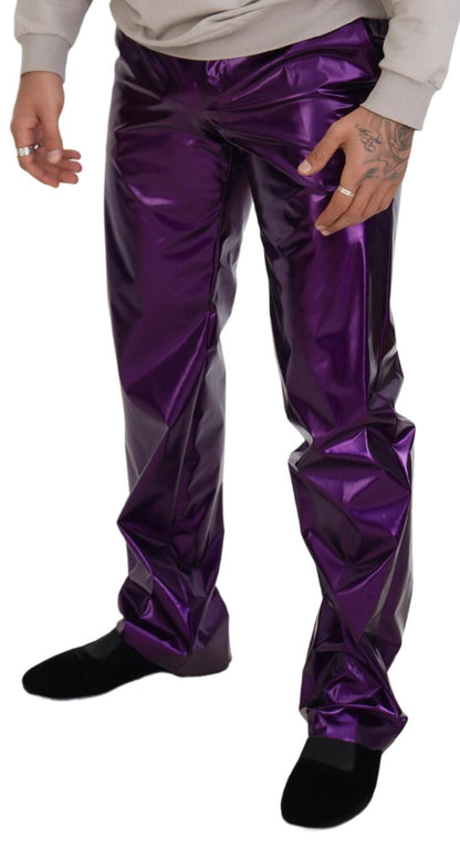 Pantalon décontracté pour homme violet scintillant Dolce &amp; Gabbana