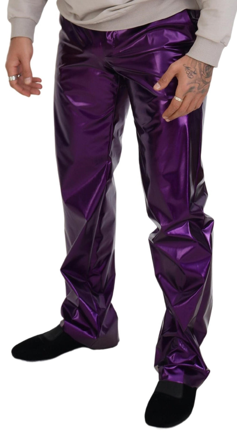 Pantalon décontracté pour homme violet scintillant Dolce &amp; Gabbana