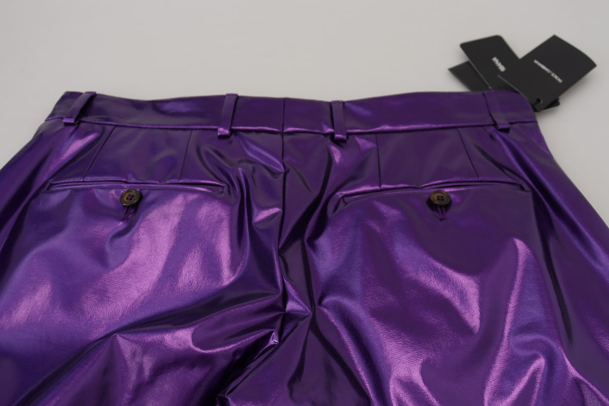 Pantalon décontracté pour homme violet scintillant Dolce &amp; Gabbana