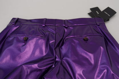Pantalon décontracté pour homme violet scintillant Dolce &amp; Gabbana