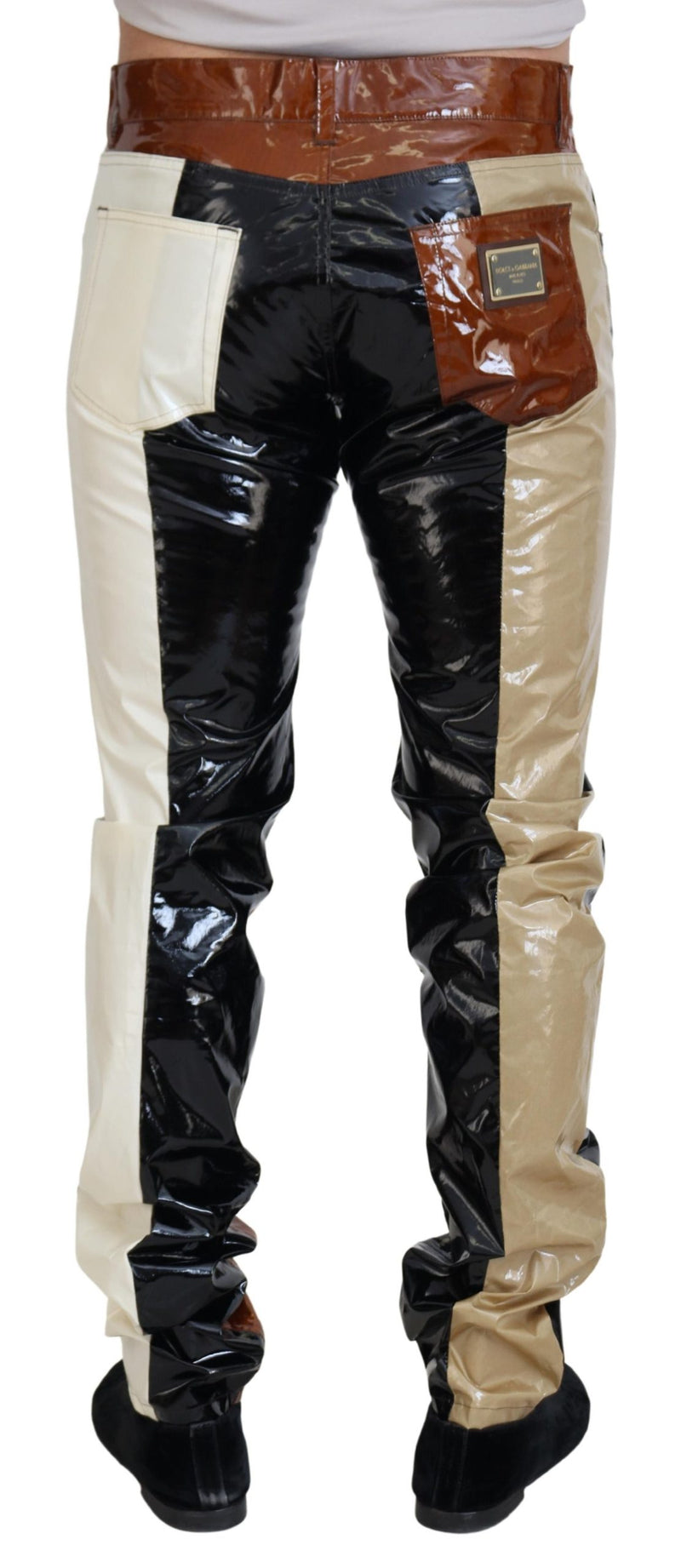 Jeans slim homme en jean multicolore brillant Dolce &amp; Gabbana