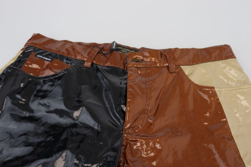 Jeans slim homme en jean multicolore brillant Dolce &amp; Gabbana