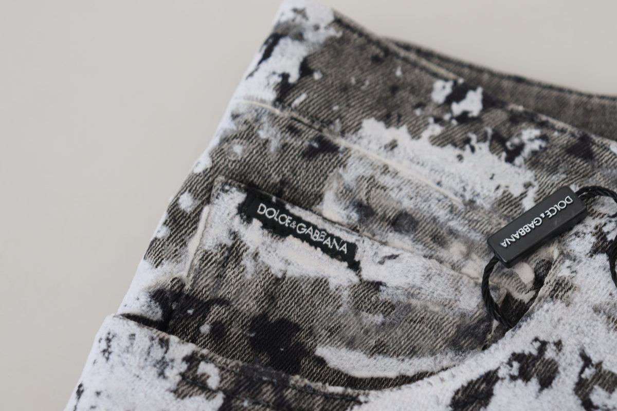 Jeans skinny en coton multicolore à motif tie-dye de Dolce &amp; Gabbana