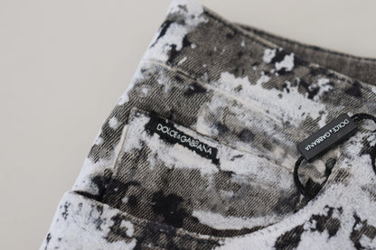 Jeans skinny en coton multicolore à motif tie-dye de Dolce &amp; Gabbana