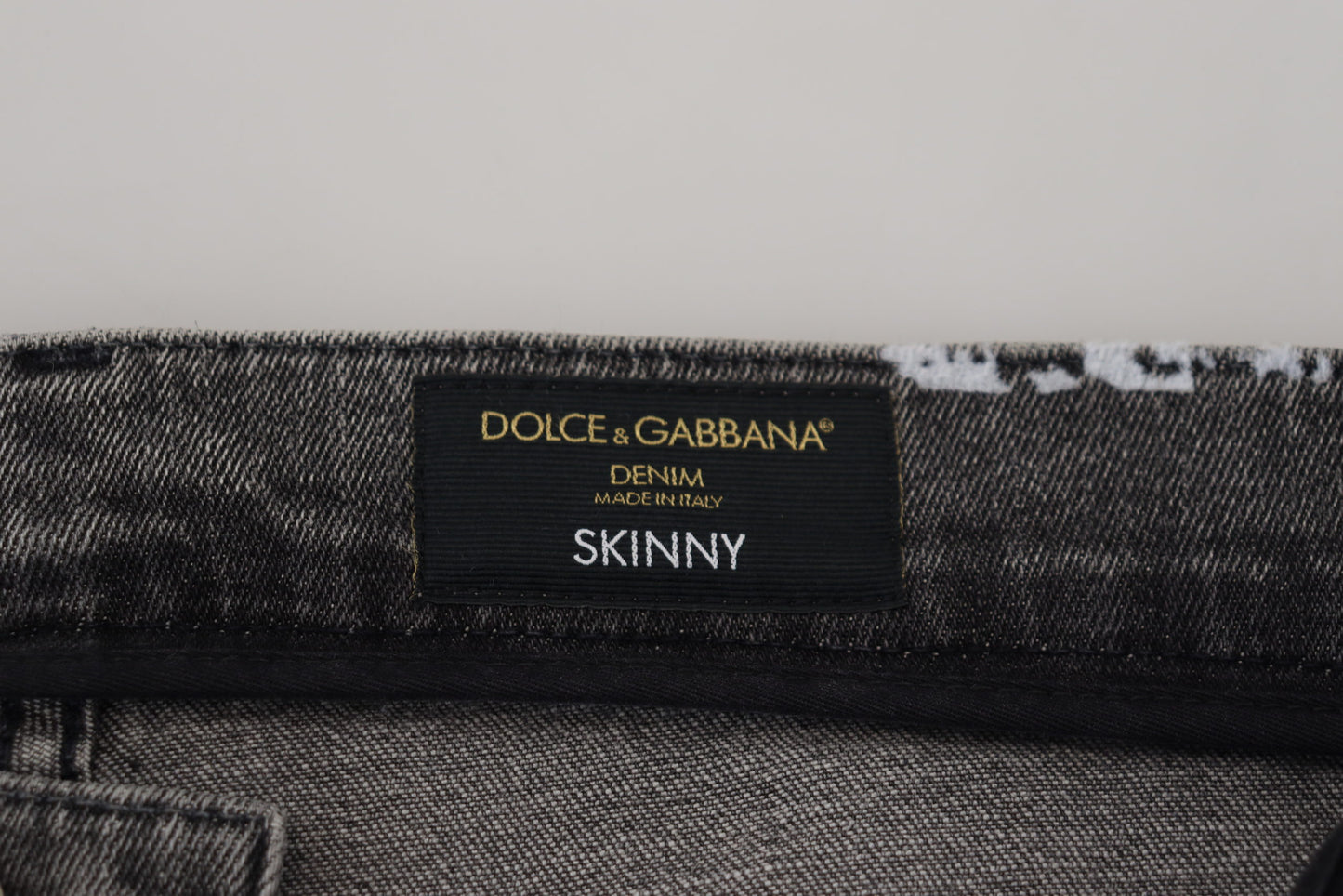 Jeans skinny en coton multicolore à motif tie-dye de Dolce &amp; Gabbana