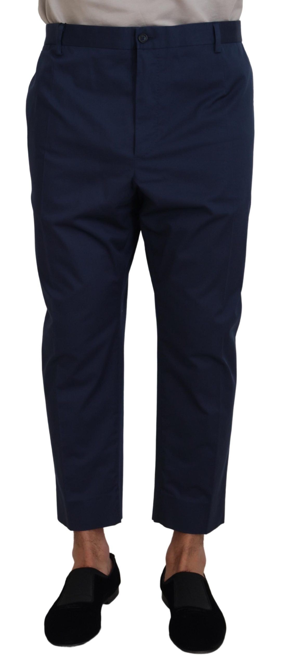 Pantalon court en coton bleu pour homme de Dolce &amp; Gabbana