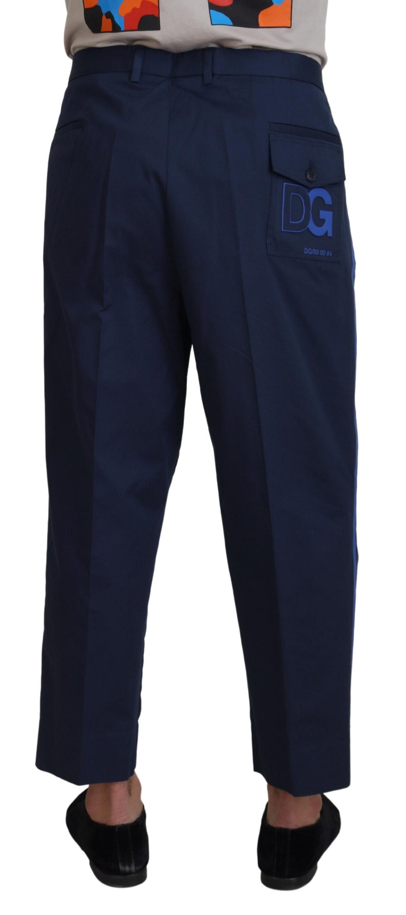 Pantalon court en coton bleu pour homme de Dolce &amp; Gabbana