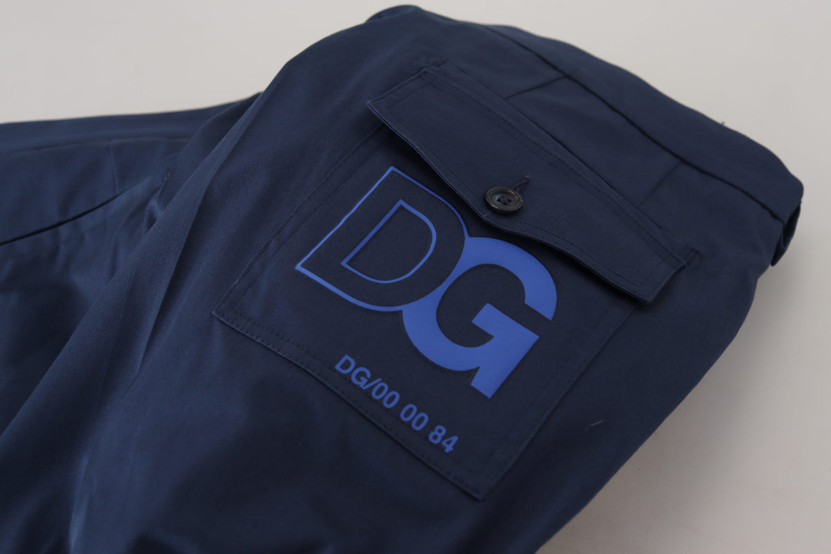 Pantalon court en coton bleu pour homme de Dolce &amp; Gabbana