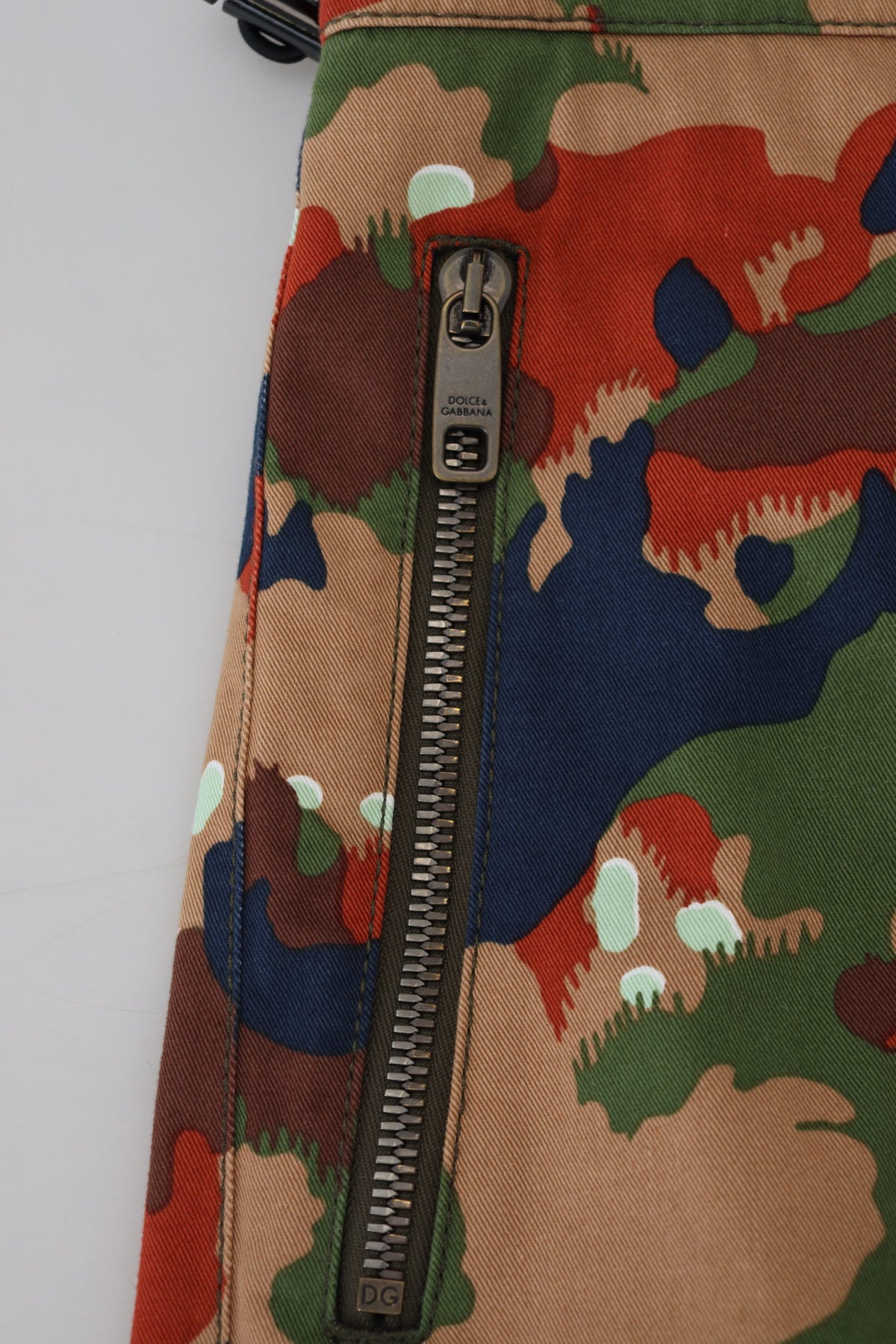 Shorts cargo en coton multicolore à motif camouflage de Dolce &amp; Gabbana