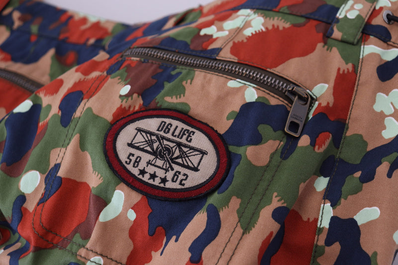 Shorts cargo en coton multicolore à motif camouflage de Dolce &amp; Gabbana