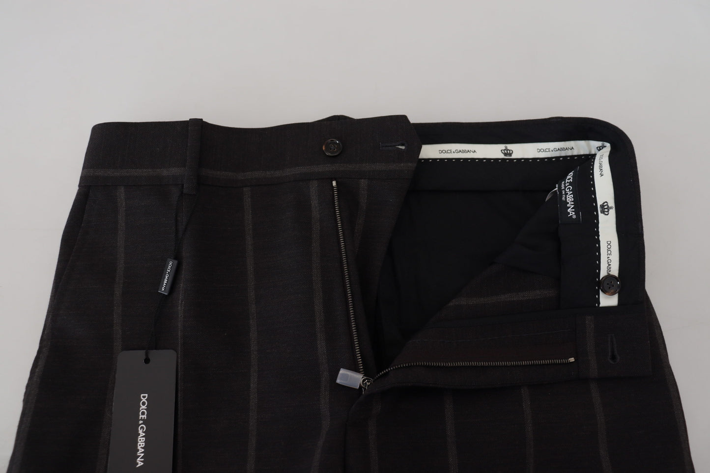 Dolce &amp; Gabbana Zwarte wollen chino broek voor heren