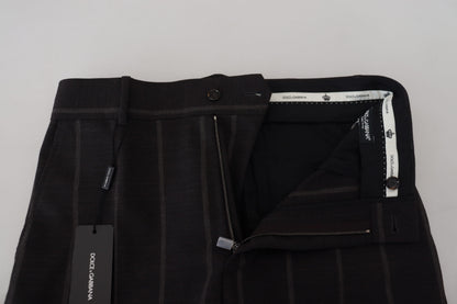 Dolce &amp; Gabbana Zwarte wollen chino broek voor heren