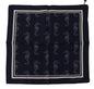 Foulard carré imprimé hippocampe bleu Dolce & Gabbana DG