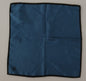 Foulard carré imprimé couronne DG noir et bleu Dolce & Gabbana