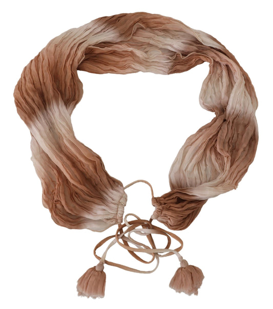 Ermanno Scervino Foulard châle en soie multicolore