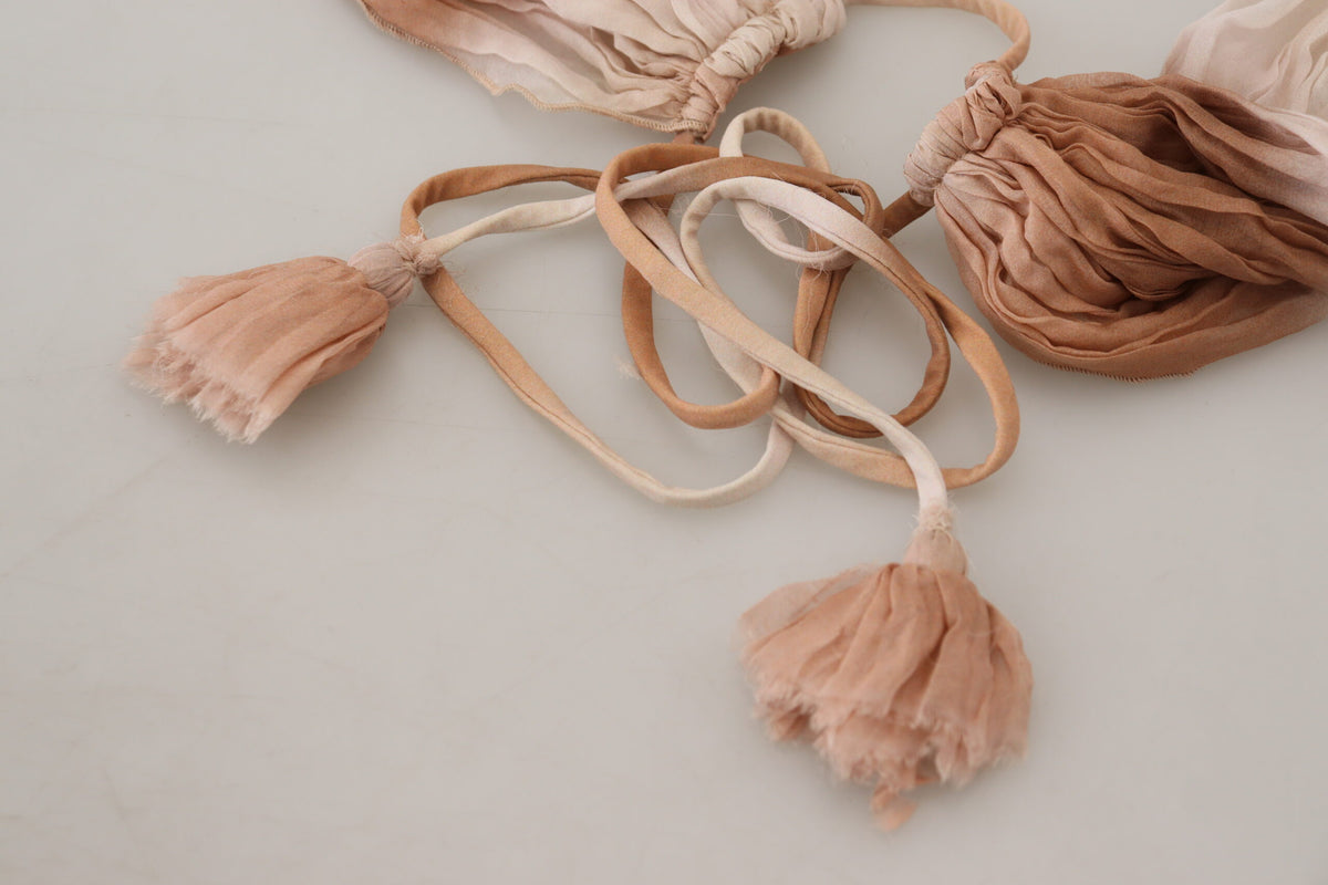 Ermanno Scervino Foulard en Soie Multicolore - Écharpe Élégante