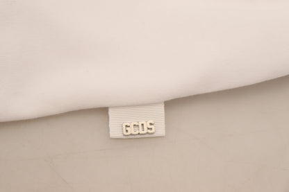 T-shirt GCDS en coton à manches courtes avec imprimé logo blanc.