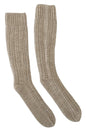Dolce & Gabbana Beige Wool Knit Calf Long Women Socks