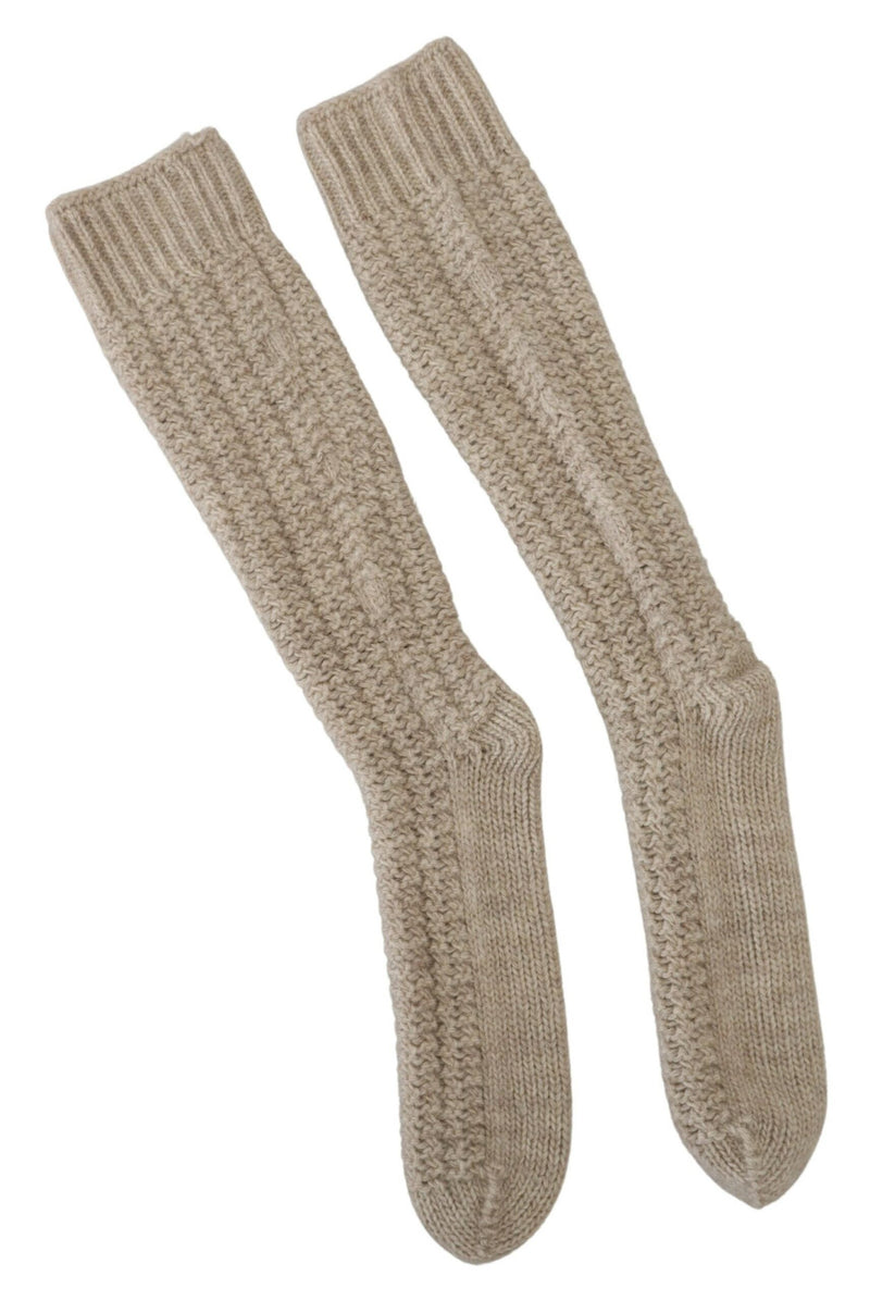Chaussettes Beige en Laine Dolce & Gabbana pour Femmes