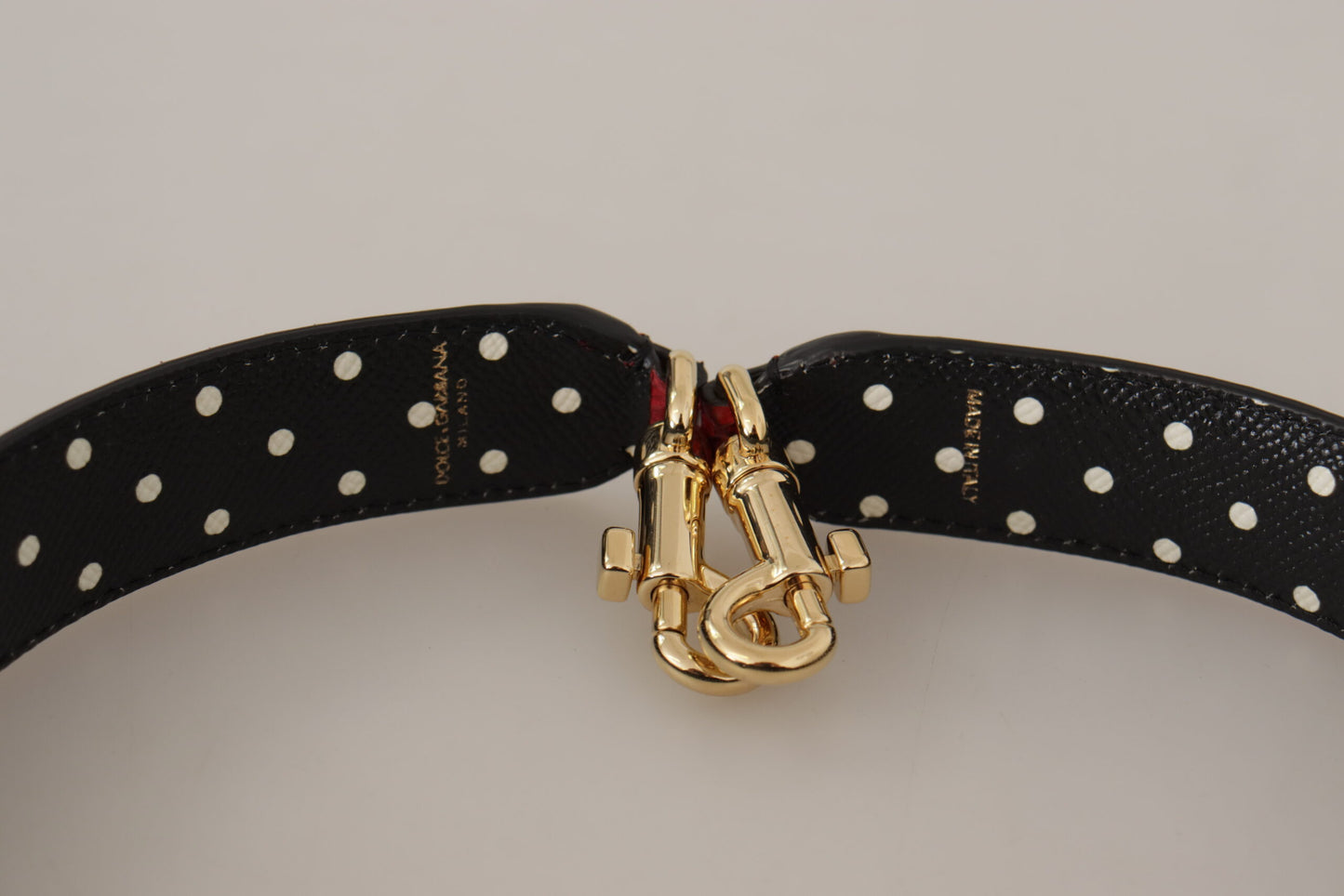 Sac bandoulière en cuir exotique rouge Dolce & Gabbana avec cristaux