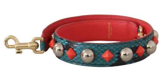 Sac bandoulière en cuir à cristaux verts Dolce & Gabbana