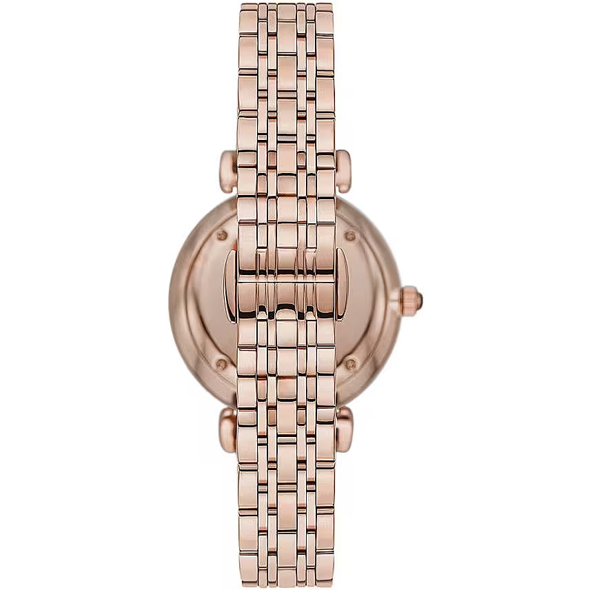 Montre Femme Emporio Armani Élégante en Acier Inoxydable Rose Doré