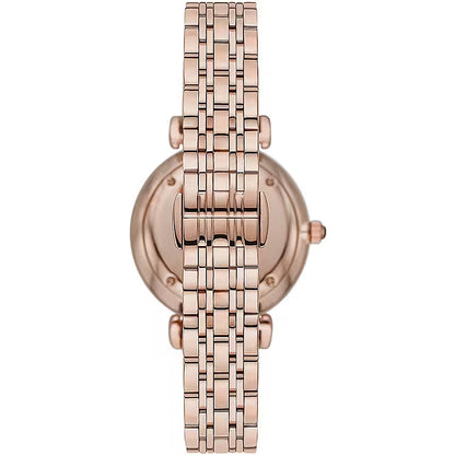 Montre élégante Emporio Armani pour femme, couleur or rose