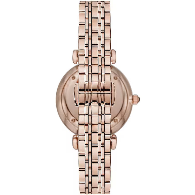 Montre Femme Emporio Armani Élégante en Acier Inoxydable Rose Doré