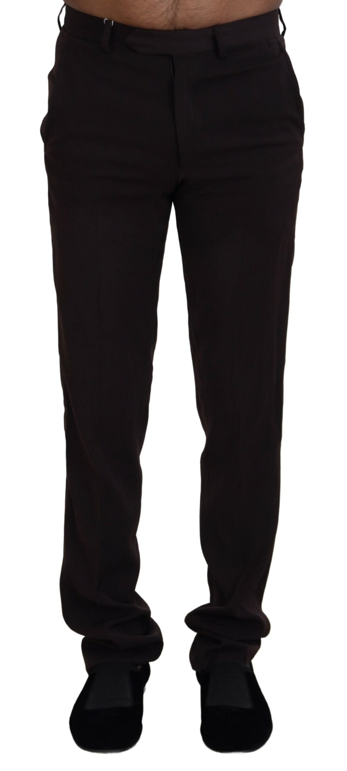 Pantalon habillé droit pour homme marron de BENCIVENGA