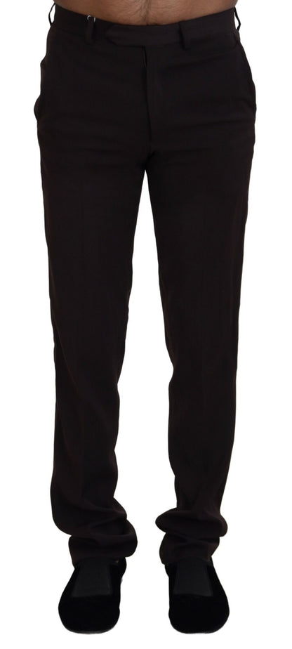 Pantalon habillé droit pour homme marron de BENCIVENGA