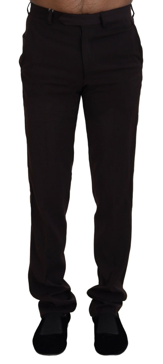Pantalon habillé droit pour homme marron de BENCIVENGA