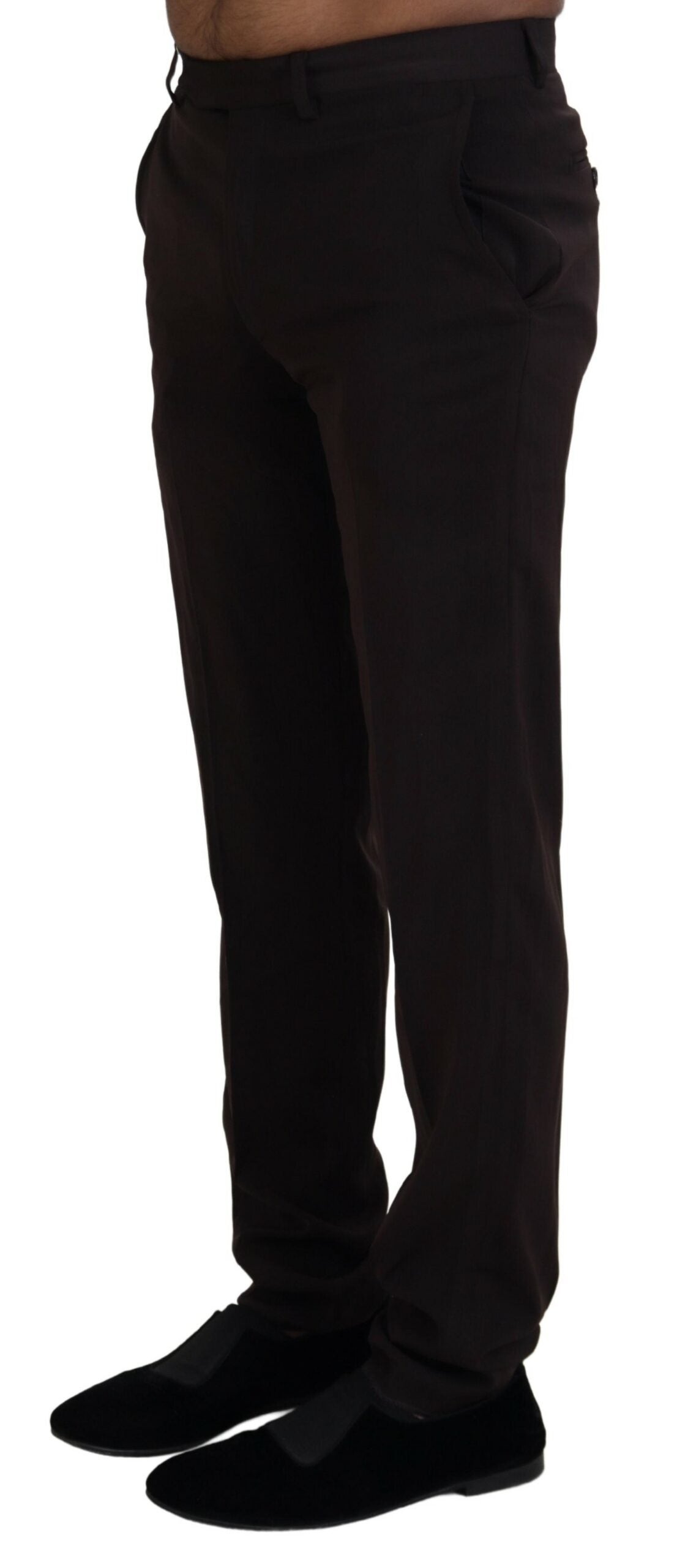 Pantalon habillé droit pour homme marron de BENCIVENGA