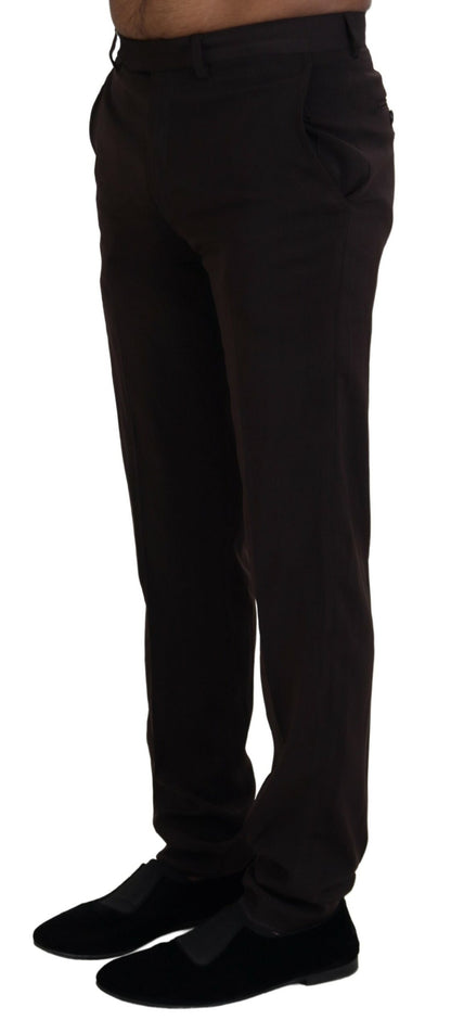 Pantalon habillé droit pour homme marron de BENCIVENGA